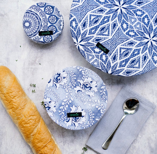 Shweshwe Food Covers - Set of 3