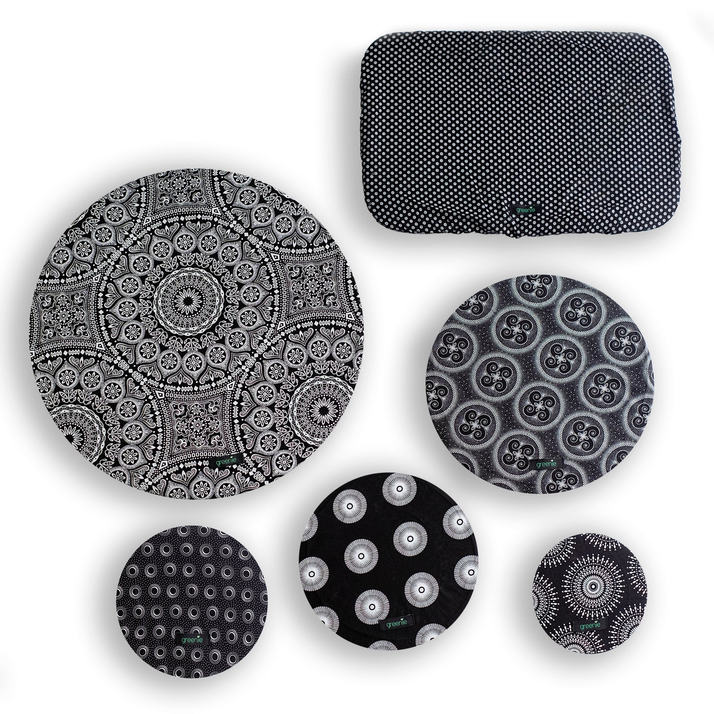 Shweshwe Food Covers - Set of 6