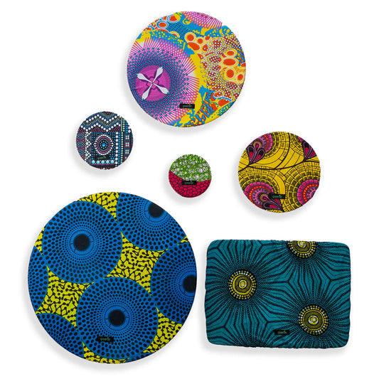 African Island Food Covers - Set of 6