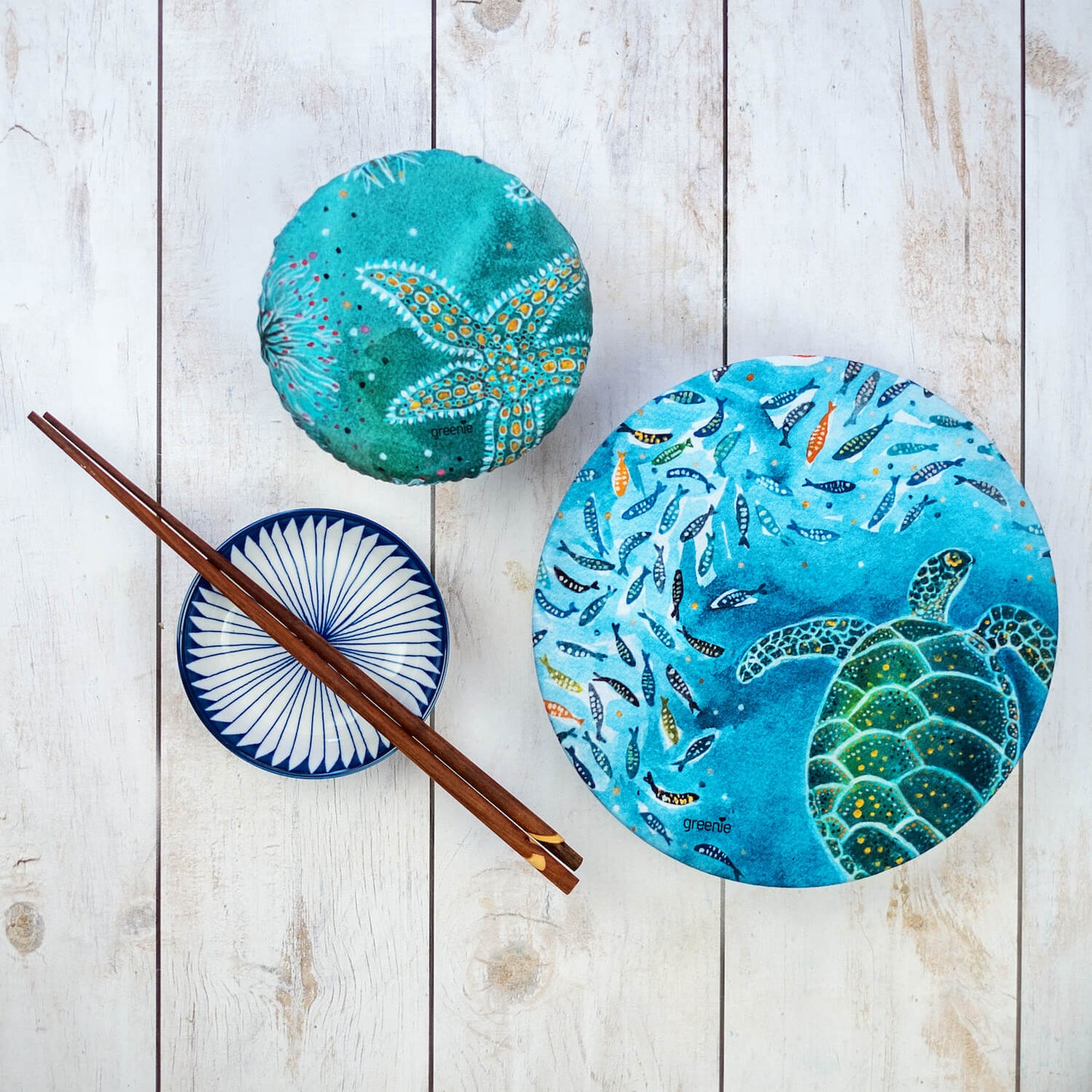 Artist Collection Food Covers Save Our Ocean - Set of 4