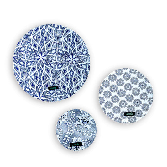 Shweshwe Food Covers - Set of 3