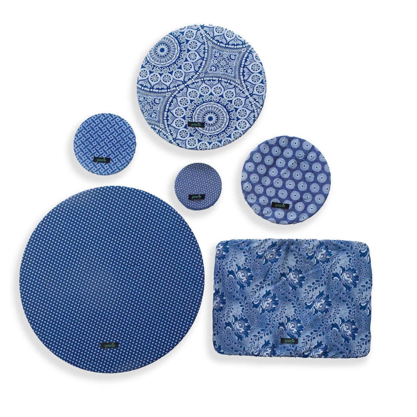 Shweshwe Food Covers - Set of 6