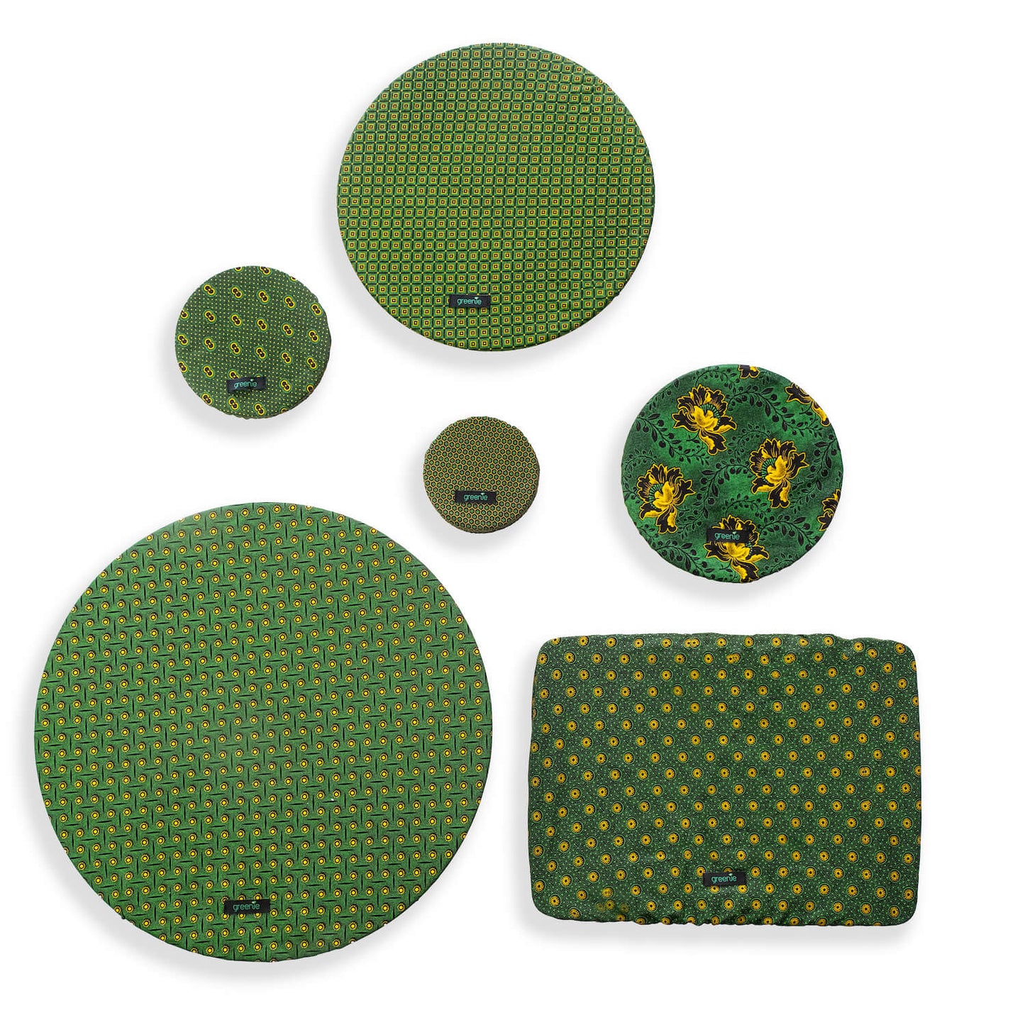 Shweshwe Food Covers - Set of 6