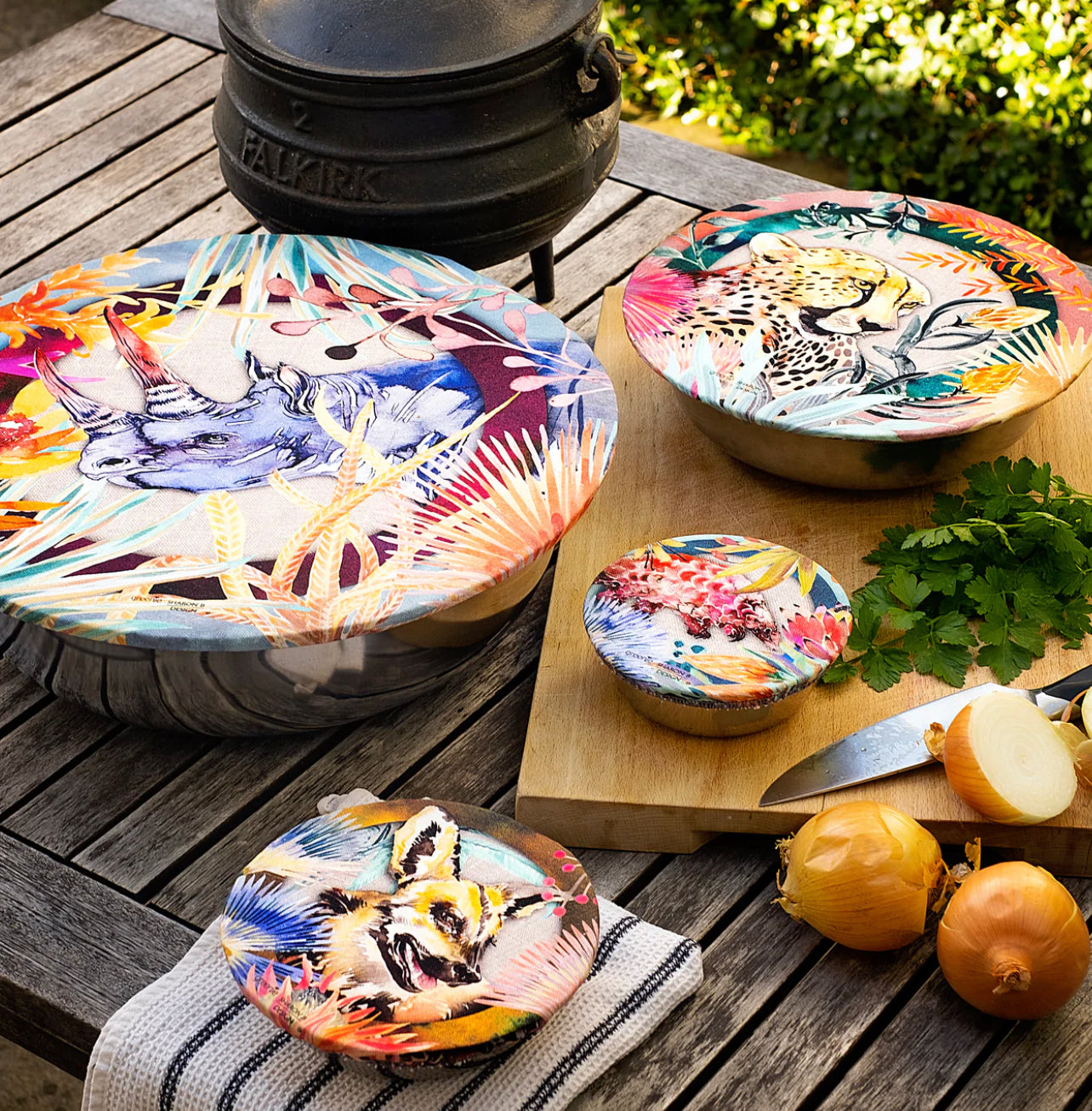 Artist Collection Food Covers Endangered Species - Set of 4