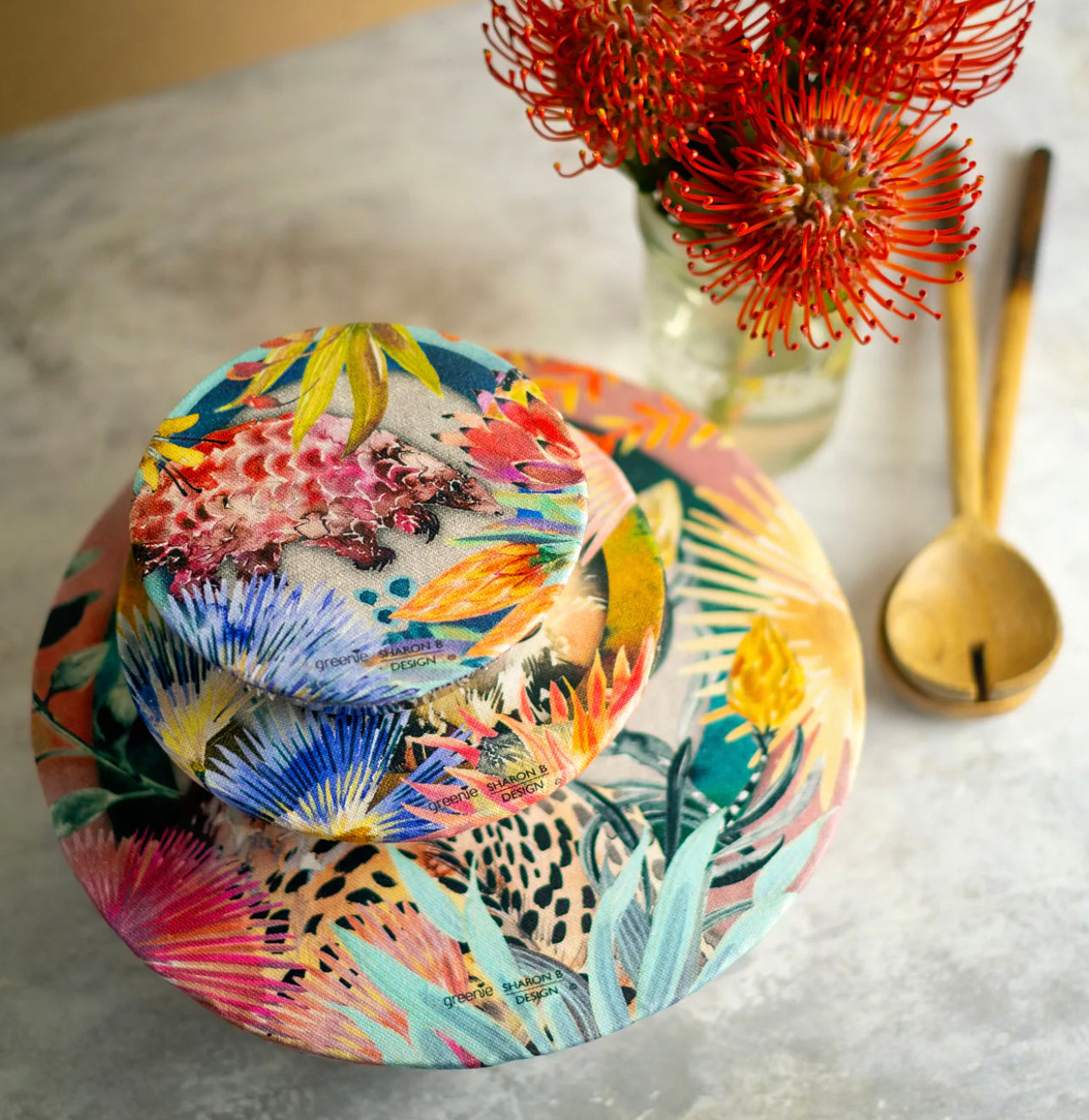 Artist Collection Food Covers Endangered Species - Set of 4