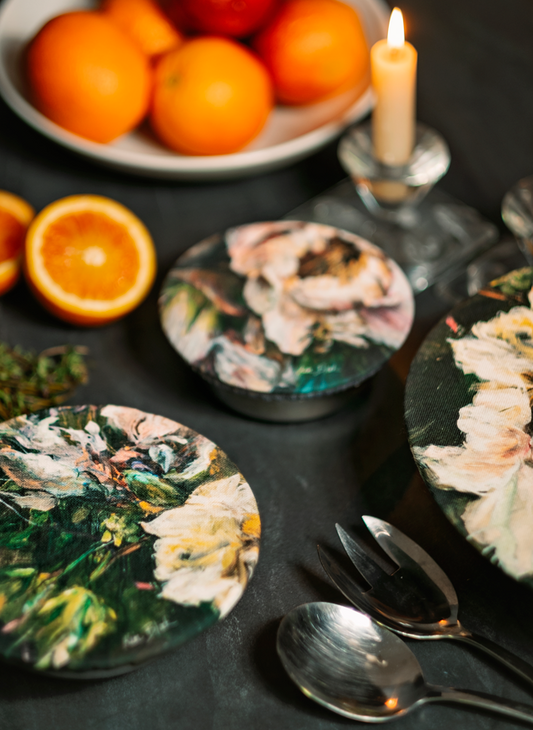 Artist Collection Botanical Food Covers  - Set of 4