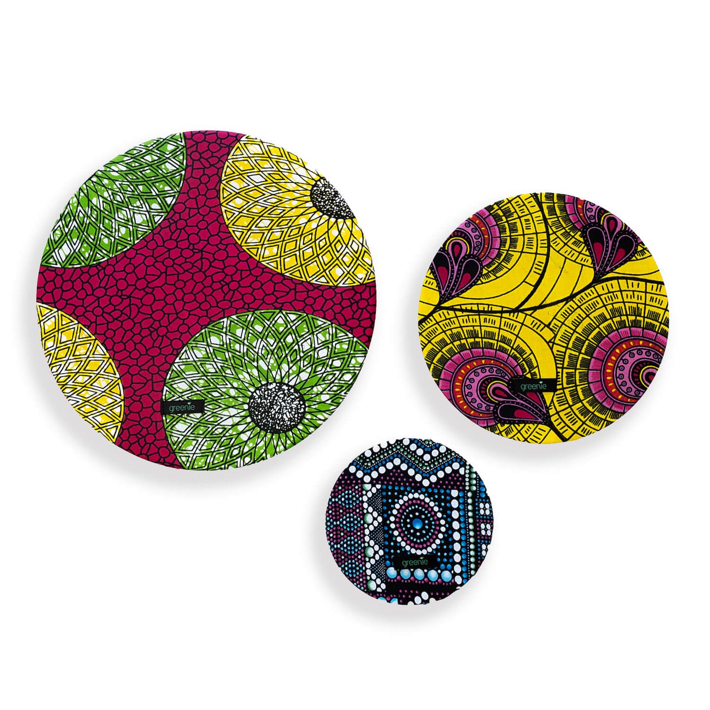 African Island Food Covers - Set of 3