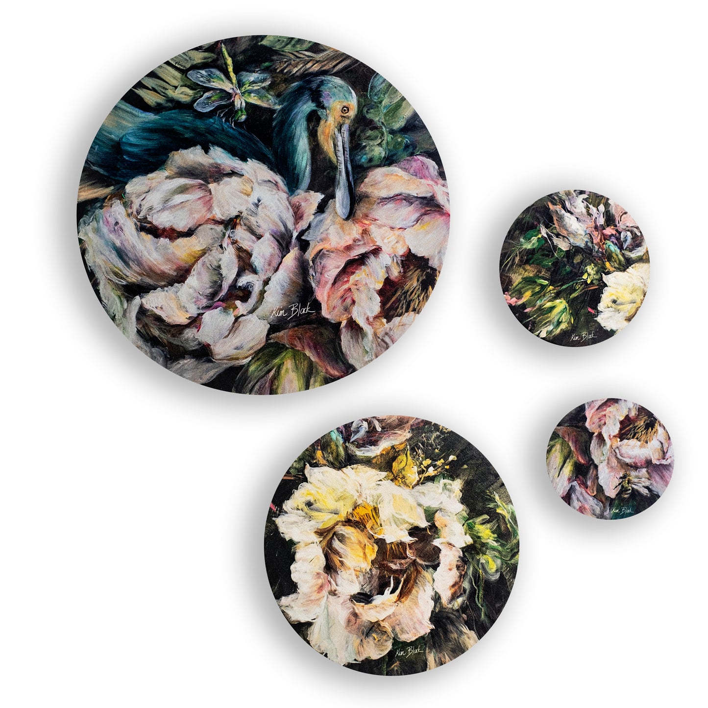 Artist Collection Botanical Food Covers  - Set of 4